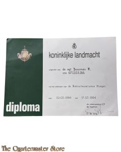 Dokument - Diploma Instructeurscursus Dragon 