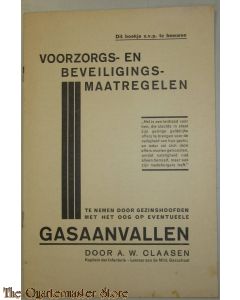 Boekje voorzorg en beveiligings maatregelen Gasaanvallen