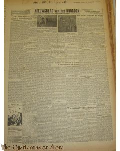 Krant Nieuwsblad van het Noorden dinsdag 4 jan 1944