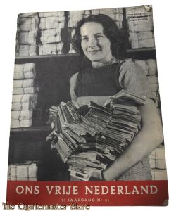 Ons vrije Nederland 1945 , ongezond (zwart) geld  5e jrg no 21