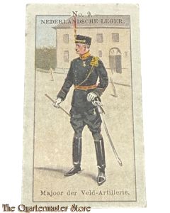 Tiktok Verzamelkaart no 9 Majoor der Veld-Artillerie