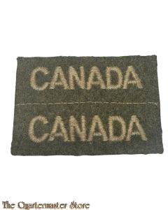 Shoulder flashes “Canada” set uncut