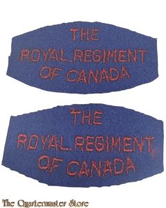 Shoulder titles The Royal Regiment of Canada,  2nd canadian Infantry Division