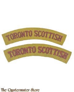 Shoulder flashes Toronto Scottish , 4th Canadian Division