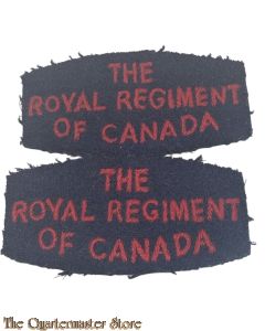 Shoulder titles The Royal Regiment of Canada,  2nd canadian Infantry Division (replica)