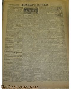 Krant Nieuwsblad van het Noorden vrijdag 19 nov 1943