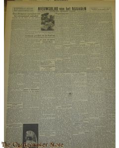 Krant Nieuwsblad van het Noorden dinsdag 30 nov 1943