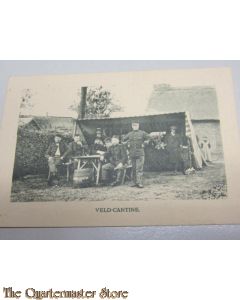 Prent briefkaart Veld Cantine