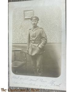 Postkarte/ Studio Photo 1915 Deutscher Uffz