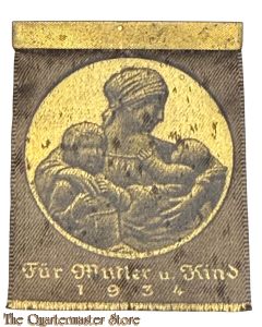 WHW Spende abzeichen fur Mutter und Kind 1934 (Tinne WHW)