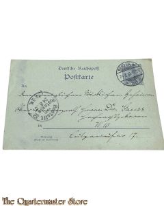 Postkarte 1901 Deutsche Reichspost