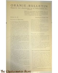 Krant Oranje Bulletin No 19 28 okt 1944