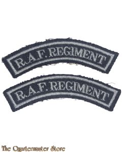 Shoulder titles RAF Regiment embroided