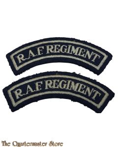 Shoulder titles RAF Regiment embroided