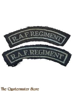 Shoulder titles RAF Regiment embroided