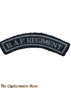 Shoulder title RAF Regiment embroided