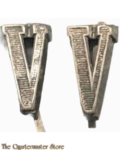 WH schulterklappenauflagen Mannschaft ziffern set Wehrkreis V (WH shoulderboard numerals set Wehrkreis V for EM/NCO)