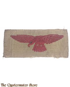 WW2 original left facing tropical RAF eagle cloth slipon badge