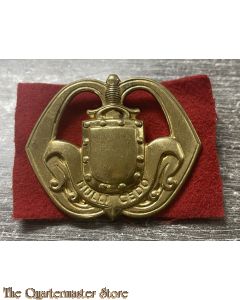 Baret embleem Infanterie (grote klinknagels)