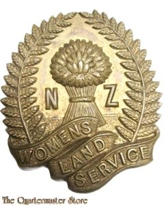 Cap badge New Zealand Women's Land service 