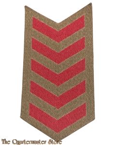 Service chevrons 5 years  (Mouw embleem  5 jaar dienst) (canvas)