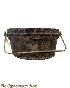 WW1 British Messtin bottom kidney shaped (dug-up)