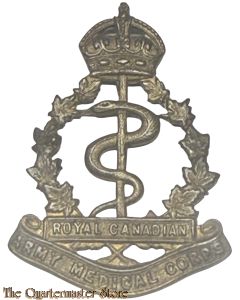 Cap Badge (RCAMC) Royal Canadian Army Medical Corps 