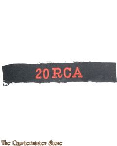 Shoulder flash 20 RCA 