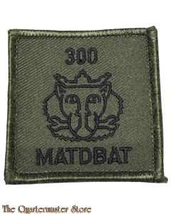 KL Borstembleem 300 Materieeldienstbataljon (300 MATDBAT) groen 