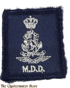 KL Borstembleem Maatschappelijke Dienst Defensie (MDD) blauw