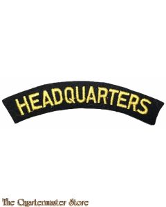 Shoulder title WW2 Civil Defence Headquarters (British Home Front)