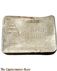  Blechdose, Tabakdose, 1940s  Marschalls "Hein Godenwind", steuerbegünstigter Tabak