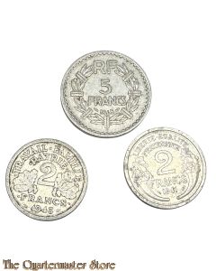 France - WW2 currency 1943-1945 (GI bringback)