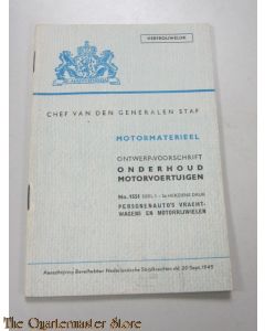 Ontwerp voorschrift 1551 deel 1 Motormaterieel onderhoud