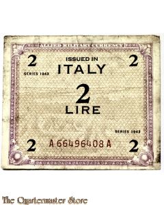 Invasion money 2 Lire 1943