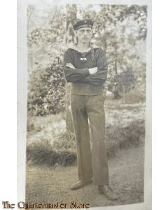 Postkarte 1914-1918 photo Marine Artillerie Soldat 