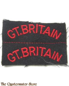 Shoulder flashes GT BRITAIN Navy