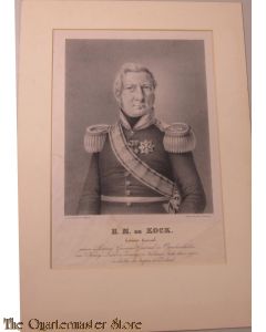 Lithografie Luitenant Generaal H.M. de Kock