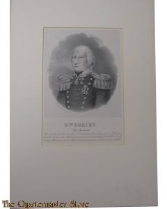Lithografie Vice Admiraal O.W. Gobius