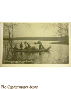 Postcard Militaertransport paa Pasvik 1921
