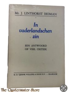 Brochure - In vaderlandschen zin - een antwoord op veel critiek