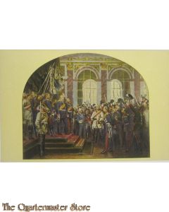 Postkarte 1914 Kaiser Proklamation ze Versailles 1871