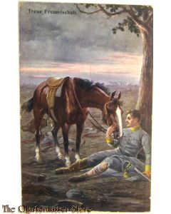 Patriotische briefkaart Treue Freundschaft