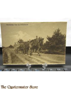 Prent briefkaart mobilisatie 1914 Harskamp,naar de Oosterheide