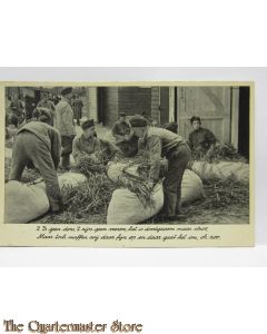 Prent briefkaart mobilisatie 1940 Stroo zoo