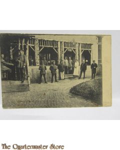 Postkarte 1914 Soldaten mit Familie