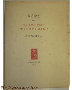 Rede van H.M. Koningin Wilhelmina 7 December 1942