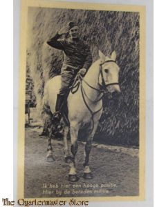 Prent briefkaart mobilisatie 1939 Positie Militie