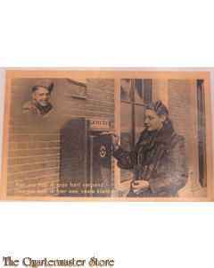 Prent briefkaart mobilisatie 1939 Verpand klant