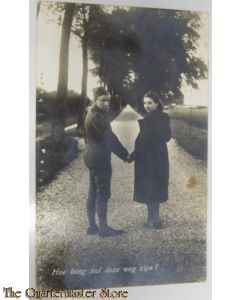 Prent briefkaart mobilisatie 1939 hoe lang de weg